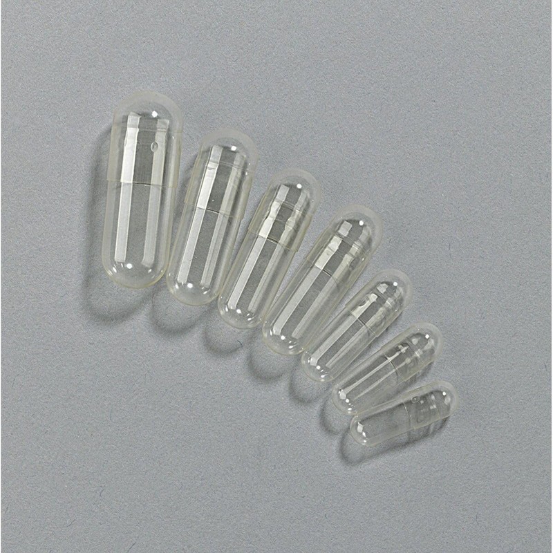 100 x Size 00 Vegetarian HPMC Clear Empty Capsules Size