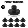 8pcs Air Fryer Magnets for Parchment Paper, Black Airfryer Liners
