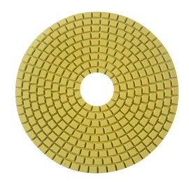 MiJunHD Diamond Polishing Pad, 8 inch 200 mm 100 Grit Sanding Discs for Grinder & Polisher, Hook and Loop Backing Pad for Grinding Buffing Granite Marble Concrete Stone (1 Piece)