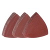 HARFINGTON 60pcs Triangular Hook & Loop Sandpapers 100/120/150 Grits 3-1/8"