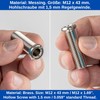 Hollow Screw for Strainer Basket Valve M12 x 1.5 x