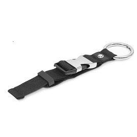 achilles Jacket Holder, Outdoor Luggage Hook with Carabiner and Silver Metal Buckle, Jacket Carrier, Backpack Hook, Practical Bag Hook for Travel, 1 inch, Max Length 13 inch (Black), black, Jacket