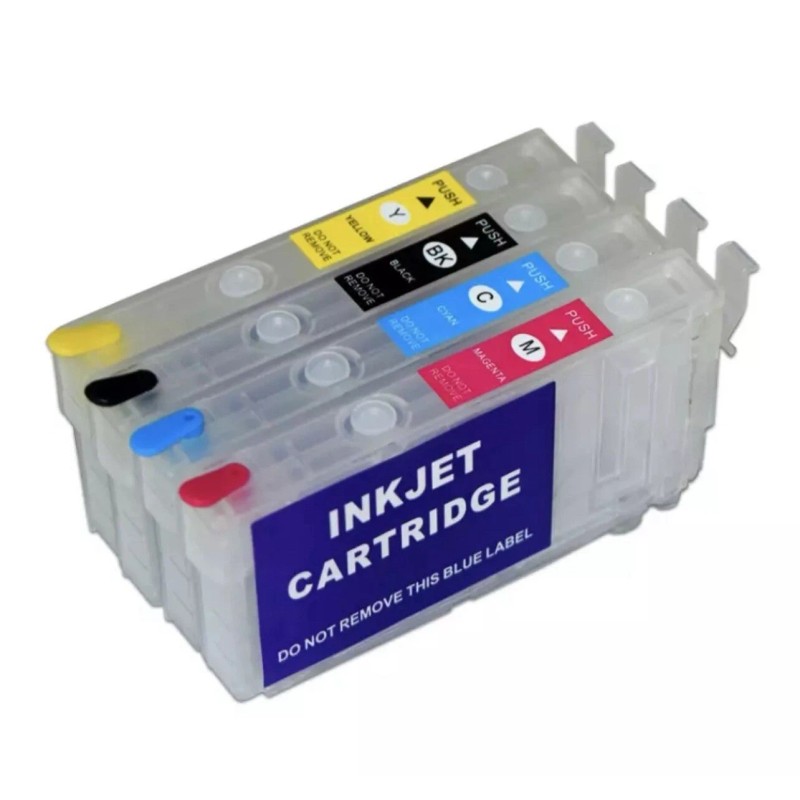 PRINTERWORLD Empty Refillable Ink Sublimation Cartridge T822XL with chip WF4830