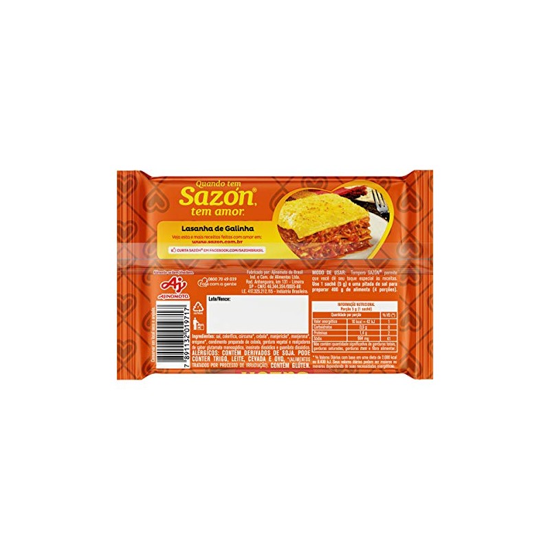 General Seasoning Sazon/Pasta, Potatoes / 60g (12x5g) / SAZON/massas