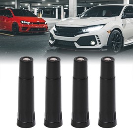 X AUTOHAUX 4 Pcs Screw-on Valve Cap Stem Extension Wheel Tire Cap Extender Adapter Extender Stem Caps for Auto Car Truck with Length 39mm Plastic Black