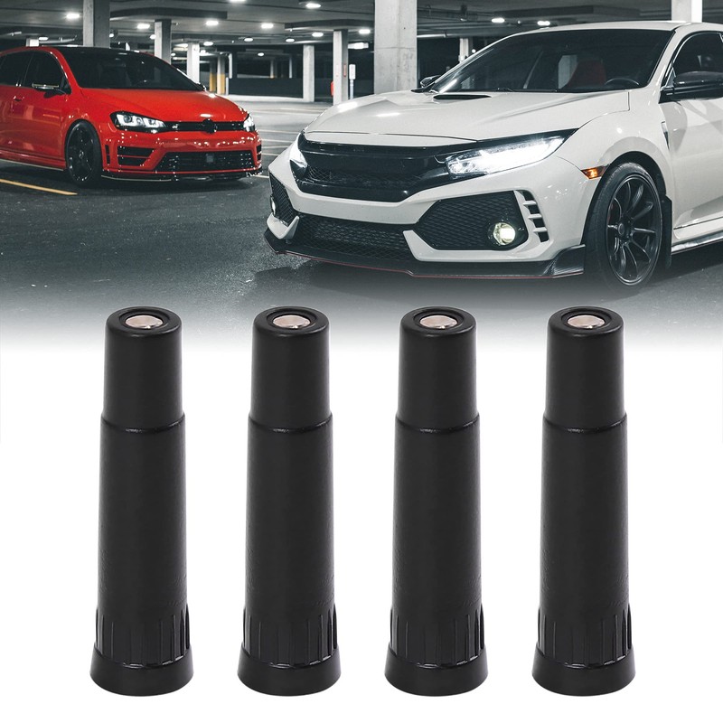 X AUTOHAUX 4 Pcs Screw-on Valve Cap Stem Extension Wheel