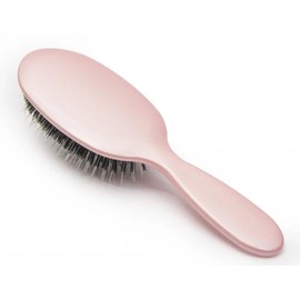 Rock & Ruddle Soft White Natural Boar Bristle Hairbrush for Babies and Young Children | Perfect for Fine Hair Detangling and Smoothing - Rose Gold