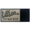 Join Or Die Tactical Embroidered Morale Applique Fastener Hook&Loop Patch