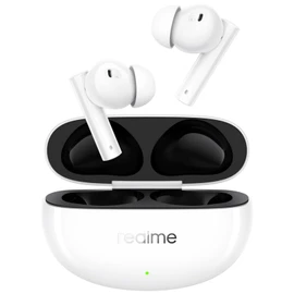Realme Buds Air 5 True Auriculares inalámbricos, 50 dB ANC, 12.4 mm Mega Titanized Dynamic Bass Driver, 38 horas de reproducción con carga rápida y 45 ms de latencia ultrabaja en la oreja, blanco
