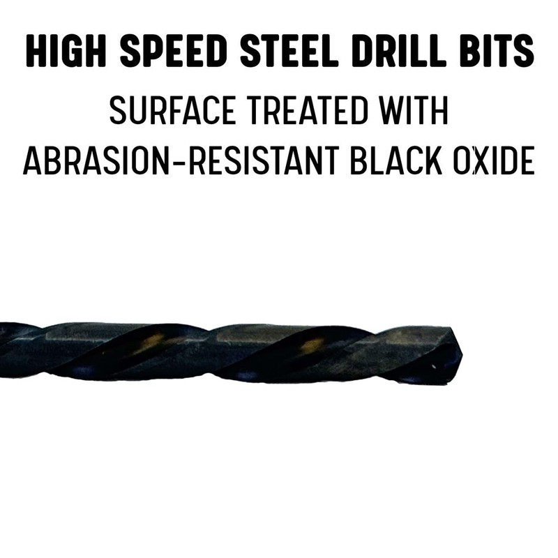 Drill America #10 High Speed Steel Left Hand Drill Bit