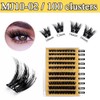 Self Adhesive Eyelashes, No Glue Needed,Pre Bond Lash Type,Cluster, Dramatic,14mm