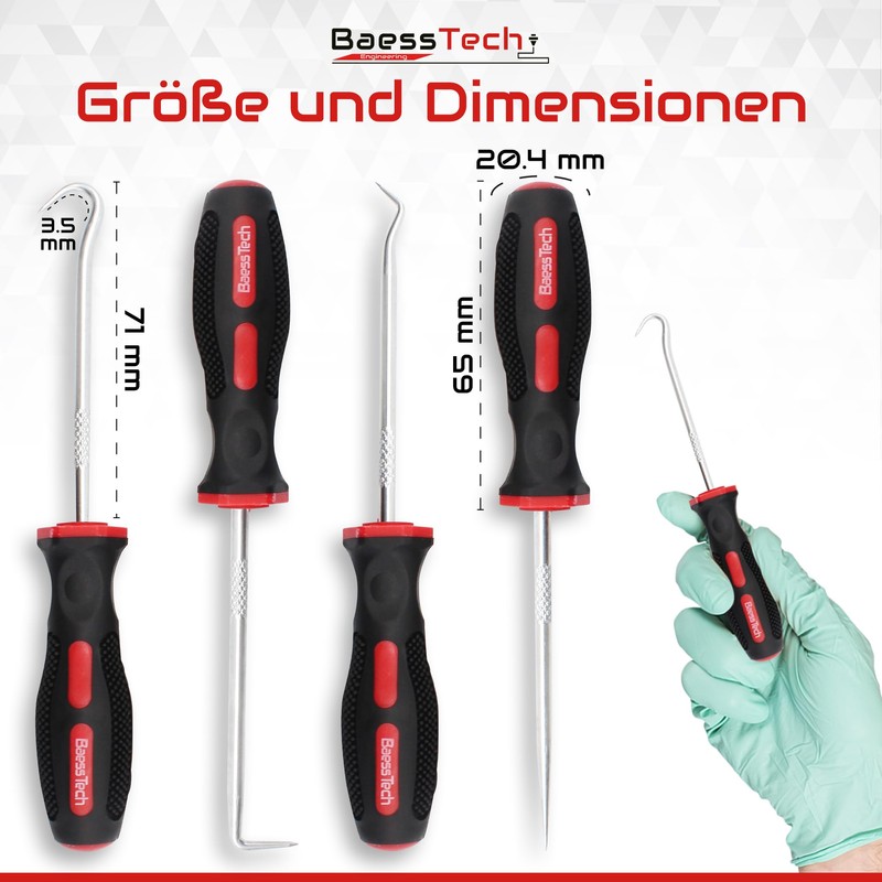 BaessTech 3D Printing Hook Set 4-Piece - Support Structures Easily