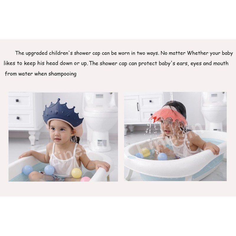 Shower Cap Children Baby Adjustable Crown Hair Washing Child Protection