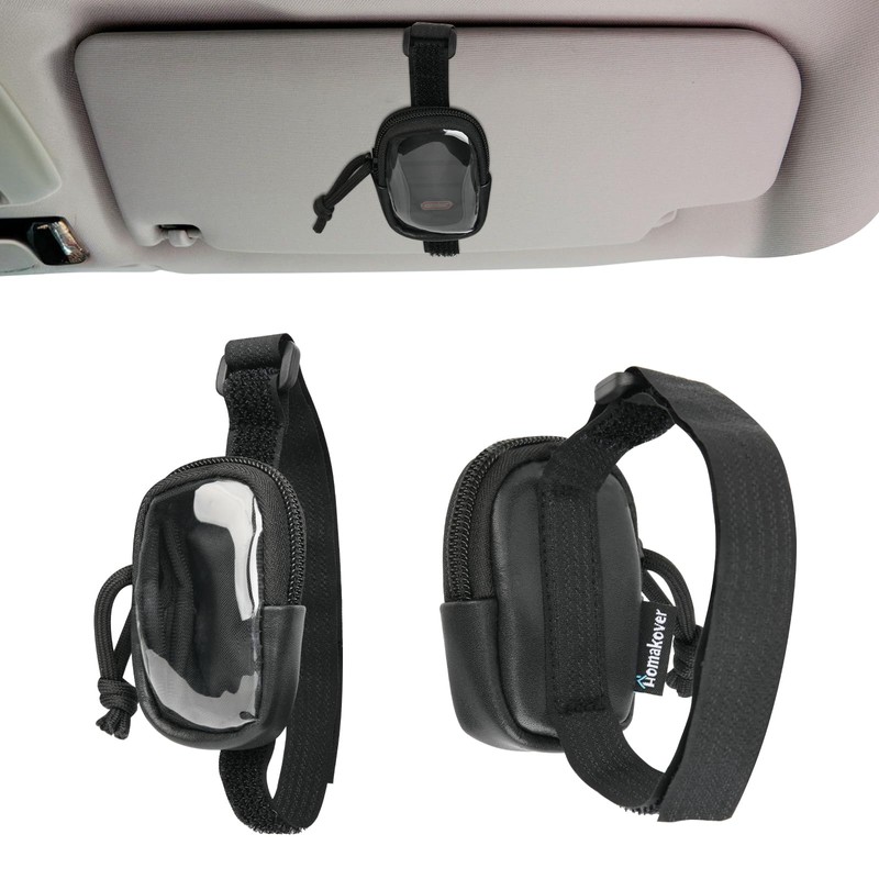 Homakover Garage Door Opener Holder for Visor, Carrying Case for