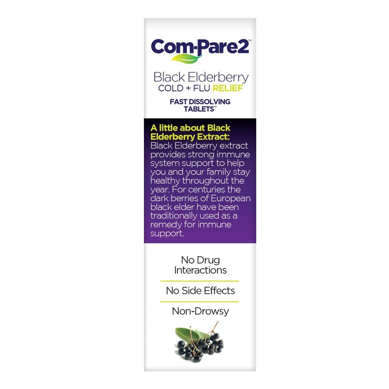 Com-Pare2 Black Elderberry Cold + Flu Relief