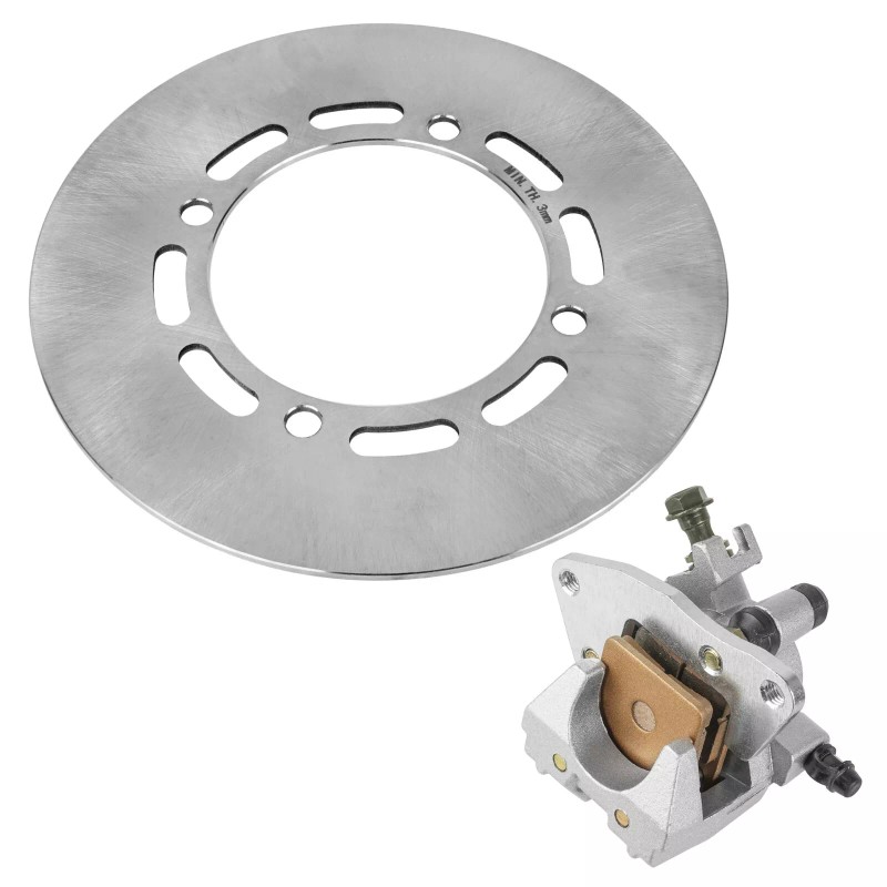 Caltric Front Right Brake Caliper w/ Disc for Yamaha Grizzly