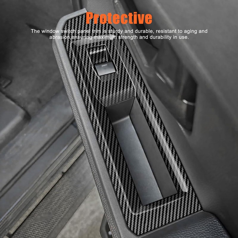 Front and Rear Doors 4pcs Look Interior Door Armrest Window