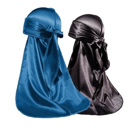 ForceWave 2 PCS Silky Satin Baby Durags for Boys Girls Infant