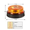 AOHEWEI LED Warning Beacon Light Amber, 4 Flashing & 2