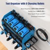 Heavy Duty Power Tool Organizer Wall Mount with Charging Station,