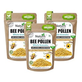 USDA Organic - Bee Pollen Granules | 1000mg Dosage | Premium Quality | Not Imported | Great for Energy | Nutrient - Rich Honey Food (300 Grams)