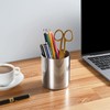 Silver Pen Holder for Desk, SUS304 Stainless Steel Heavy Duty
