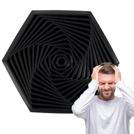 3D Printing Fidget Hexagon Fidget Toy Anti-Stress Fidget Toys Stress Relief Sensory Fidget Toy Fractal Fidget Hexago Sensory Toy for Adults Kids Maintaining Focus Stress Relief Anxiety (Black)