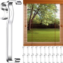 Valance Clips for Blinds, 3 Inch Valance Clips, Clear Plastic Valance Clips, Hidden Valance Clips for Horizontal Blind Valance (20 PCS)