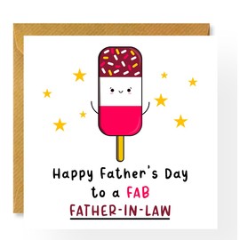 Father's Day Card for Father-in-law, Fab, From Child-in-law, For Him