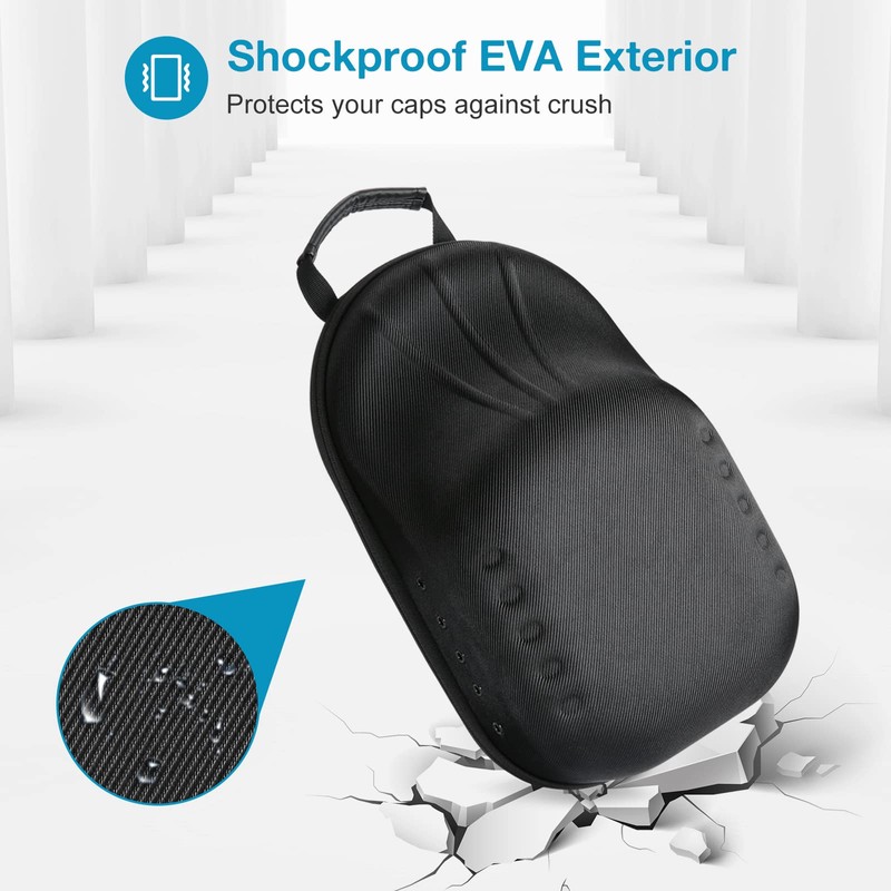 ProCase Hat Travel Hard Case, Hat Carrier Storage Bag for