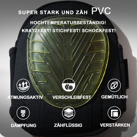 WORK IDEA Professional Knee Pads Work Knee Pads with Integrated Sponge Pads, Construction, Outdoor Knee Pads