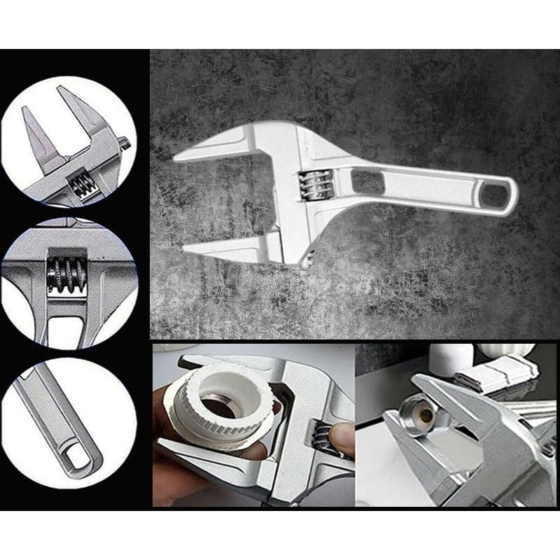 Wrenches Adjustable - Short Handle Aluminum Alloy Shifting Spanner -
