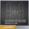 Lanube Solid Brass Cabinet Locks with Keys U Lock with