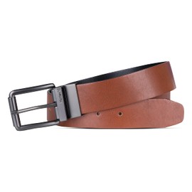 Hurley Men's Reversible Leather Belts, Cognac, Small