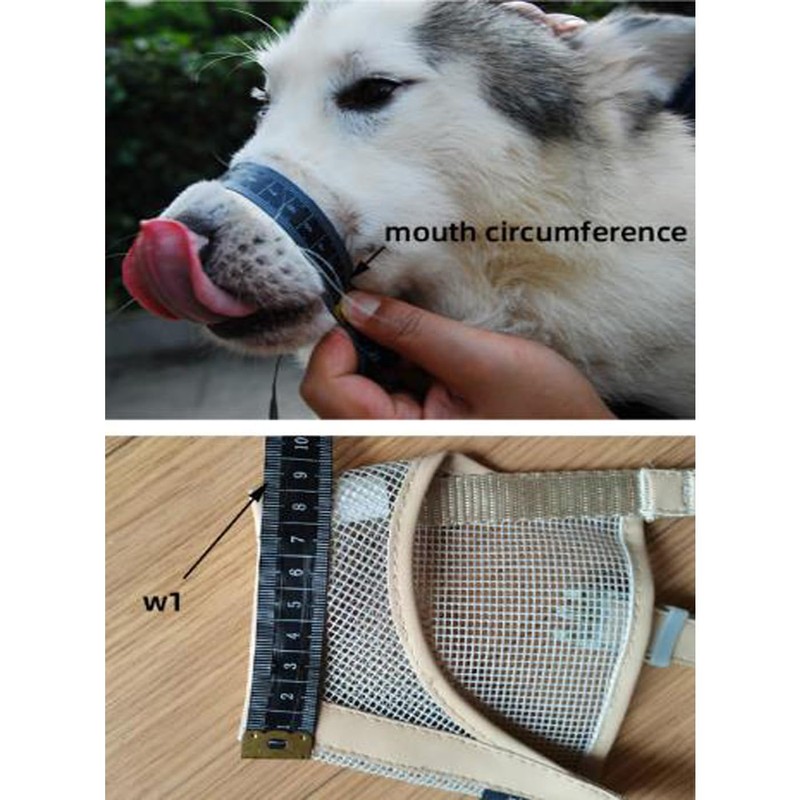 BRIIKPP Dog Muzzle Mouth, Mesh Mask, Safety Mask, Dog Muzzle,