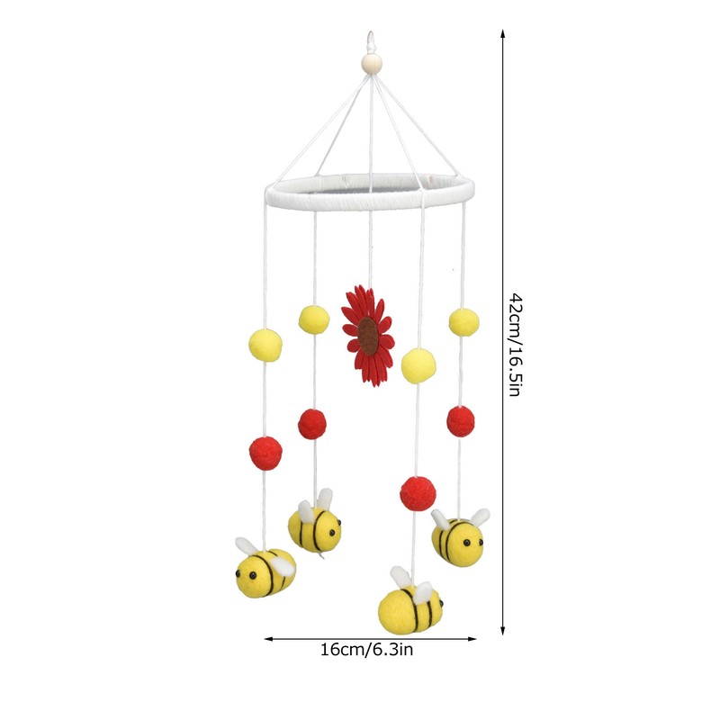 Baby Nursery Mobile Crib Hanging Mobile Decor with Honey Bee
