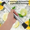 Double Heads Muddler, 10.04in Stainless Steel Muddler Tools Durable Bar
