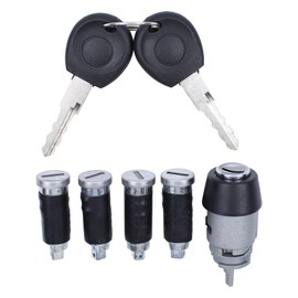 Ignition Lock Cylinder with Key Door Lock Ignition Lock Cylinder Ignition Switch Sliding Door Lock Ignition Starter Switch Rear Door Lock Start Switch Ignition Switch for Transporter T4 1990-2003