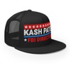 Trump MAGA Supporter Embroidered Trucker Cap, Kash Patel FBI Director