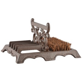 Fallen Fruits LH219 Boot Brush & Scraper, Brown