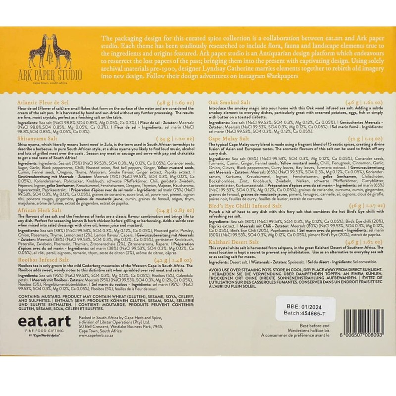 eat.art Salts of Africa Blend Collection | Sampler Spice Gift