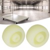 10pcs White Nylon Wheel 2.5 Inches Nylon Round Pulley Caster