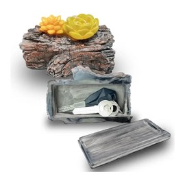 ARFUKA Key Hideout Key Holder Key Hiding Place for Outdoor Secret Hiding Cash Fake Dull Decorative Garden Stone Statue Key Safe