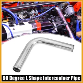 Partuto OD 1.50" 38mm Leg Length 6" 152mm Car Aluminum Alloy Tube Intercooler Pipe 90 Degree Bend Elbow Air Intake Joiners Tubing - Pack of 1 Replacement
