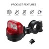 Bike LED Tail Light Self Powered Magnetic Induction Bike Light