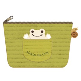 Nakajima Corporation 177636-22 Frog Pickle Corduroy Cosmetic Pouch