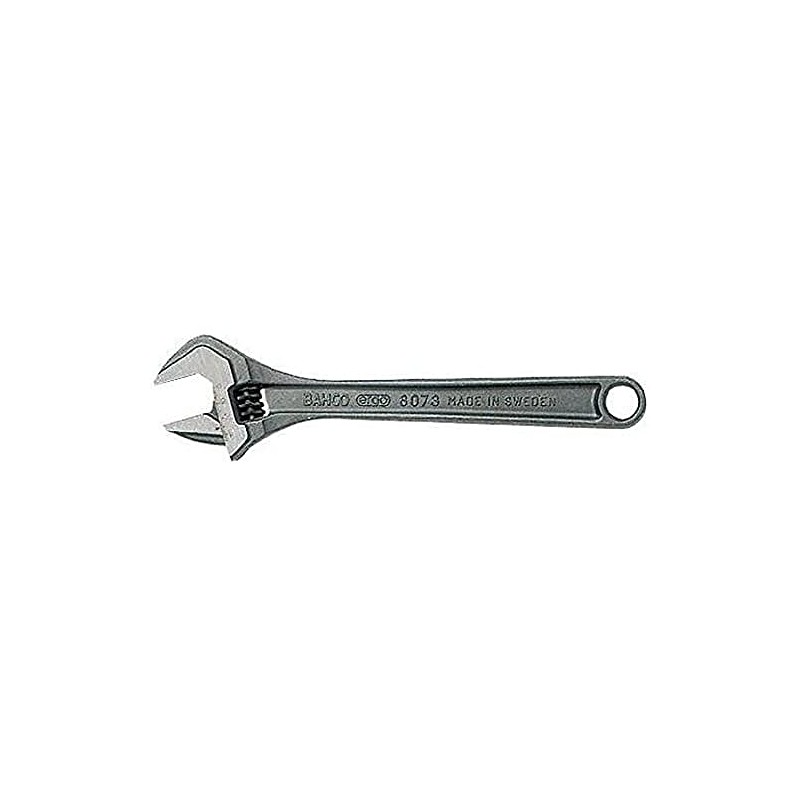 Bahco 8073 C IP Adjustable Wrench in Industrial Pack, Silver,
