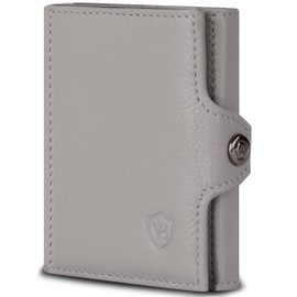 VON HEESEN Credit Card Holder Credit Card Holder, gray, XL coin compartment
