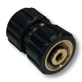 M&M Smartek Hose Connector M22 to M22 Female Thread 4.8 cm Long for / Compatible with Kärcher K HD HDS & Kränzle Pressure Washers up to 275 Bar / 93 °C