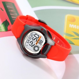 Digital Watch Children's Watches for Boys Girls Children's Watch Digital with Alarm Clock Date Colourful LED Light Sports Watch Children Boys Outdoor Watch 5ATM Waterproof Digital Sports Watch Kids